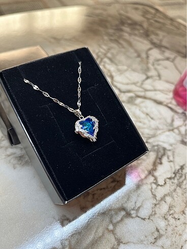 Accessorize GÜMÜŞ RENK OKYANUSUN KALBİ ÇELİK KOLYE