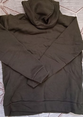 Dik Yaka Kahverengi kapalı yeşil Sweatshirt
