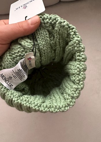 Moncler Yeşil Örgü Kadın Bere - Görsel 3