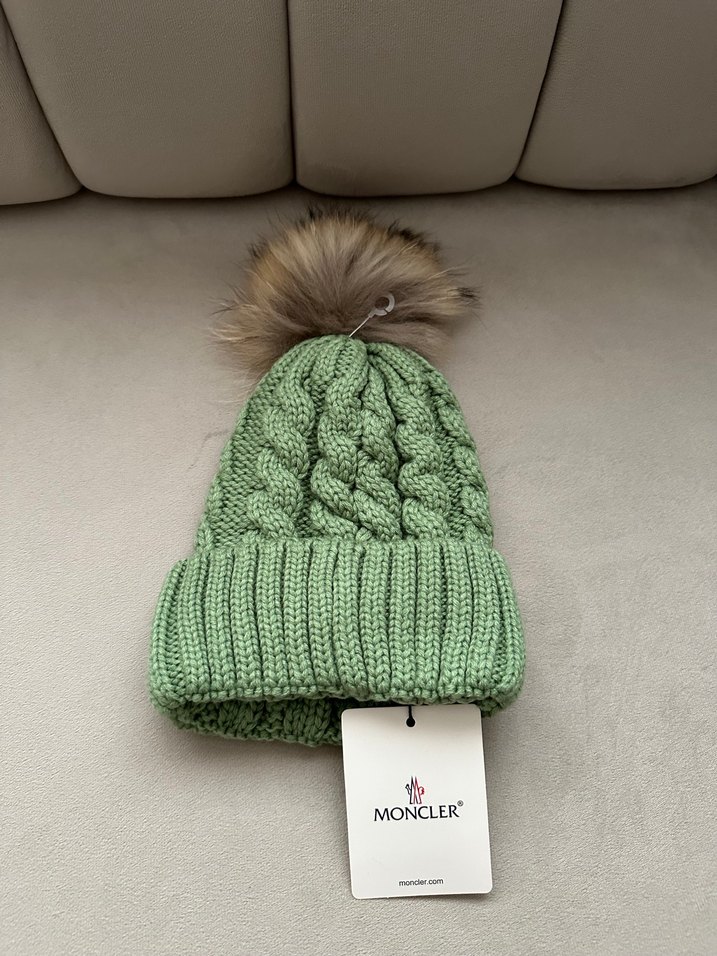 Moncler Yeşil Örgü Kadın Bere - Görsel 2