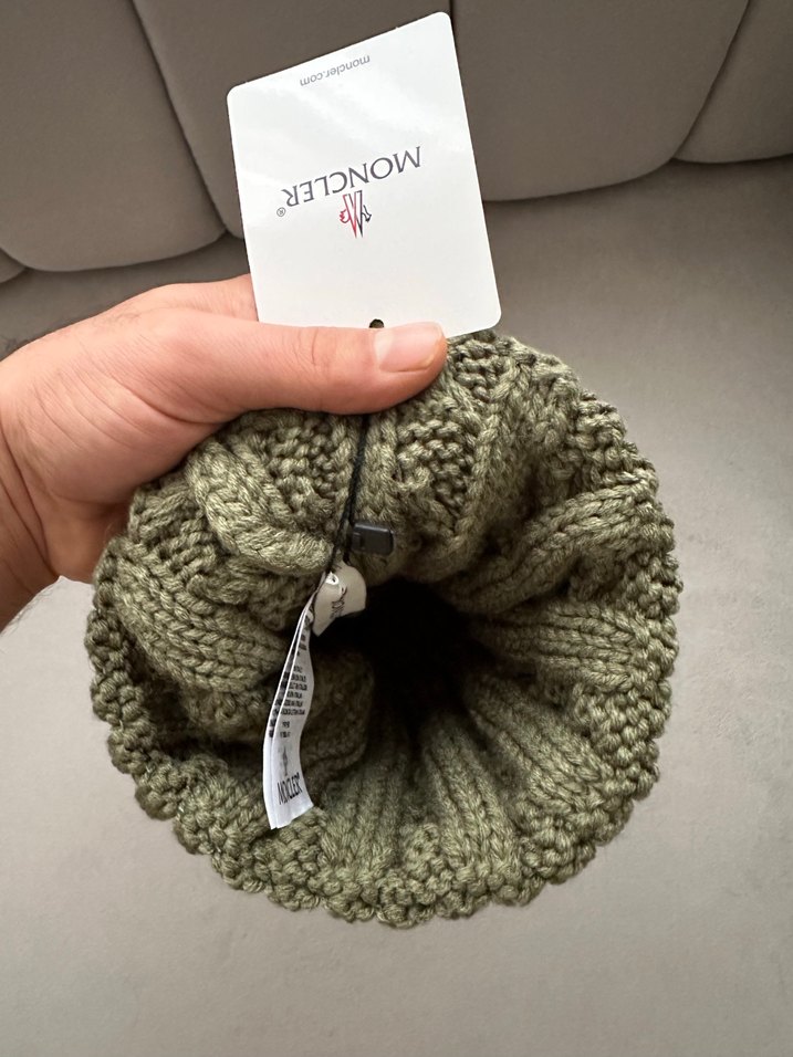 Moncler Örgü Kadın Bere - Gri - Görsel 3