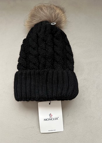 Moncler Kadın Siyah Örgü Yün Bere - Görsel 2