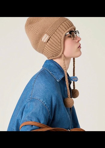 Bej Örgü Kadın Bere - Görsel 3