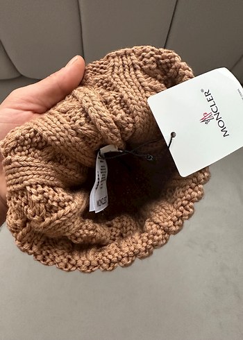 Moncler Örgü Kadın Kahverengi Bere - Görsel 3