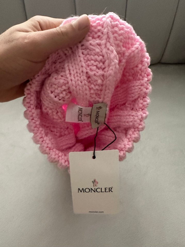 Pembe Örgü Kadın Bere - Görsel 3