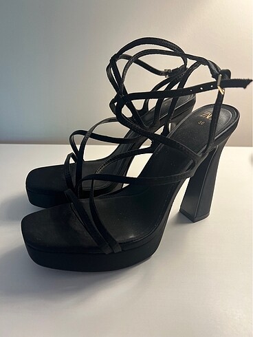 Zara Zara platform topuk sandalet - 1 kez giyildi