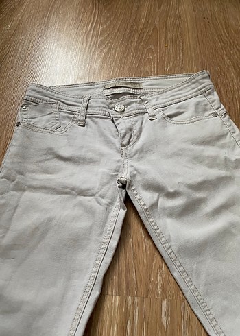 Zara Bej Dusuk Bel Jean Pantolon