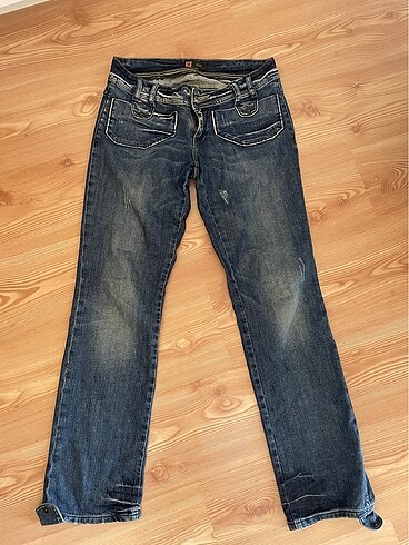 S12 cap denim kadın düşük bel kot pantolon
