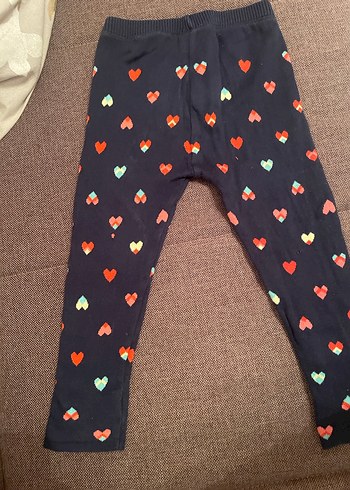 LCW Kız Çocuk Kalp Desenli Triko Tayt - Görsel 4