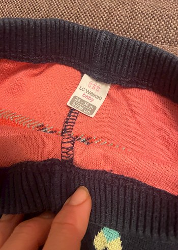 LCW Kız Çocuk Kalp Desenli Triko Tayt - Görsel 3