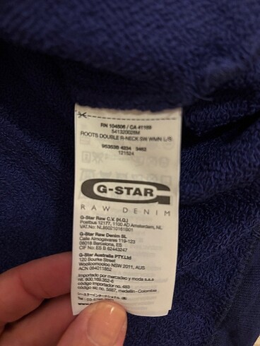 xs Beden lacivert Renk G-Star Raw Denim Sweatshirt