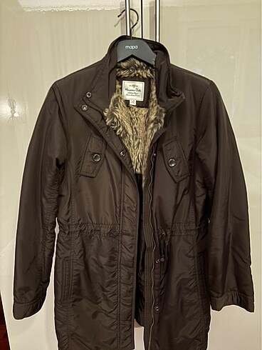 Massimo Dutti Kahve Uzun Mont/Parka