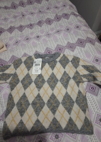 LC Waikiki Argyle Desenli Gri Bebek Kazak