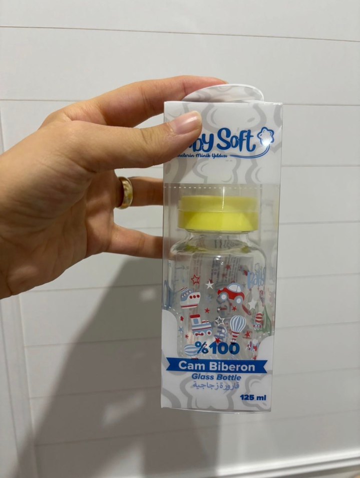 Baby Soft %100 Cam Biberon 125 ml Sarı - Görsel 2