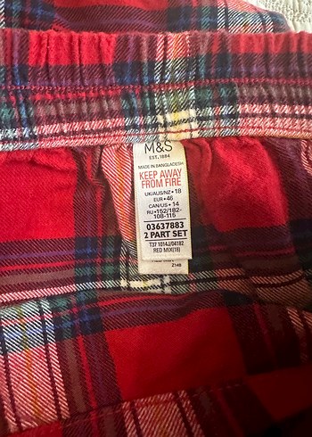 Kareli Düğmeli Erkek Pijama Takımı - Görsel 4