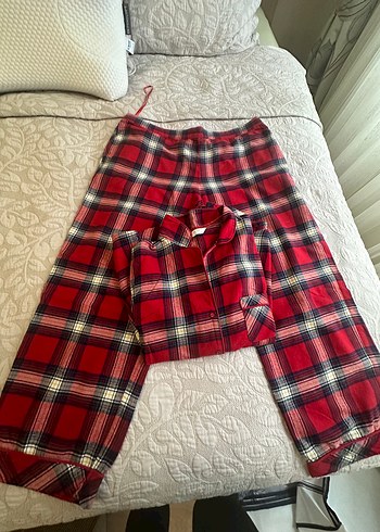 Kareli Düğmeli Erkek Pijama Takımı