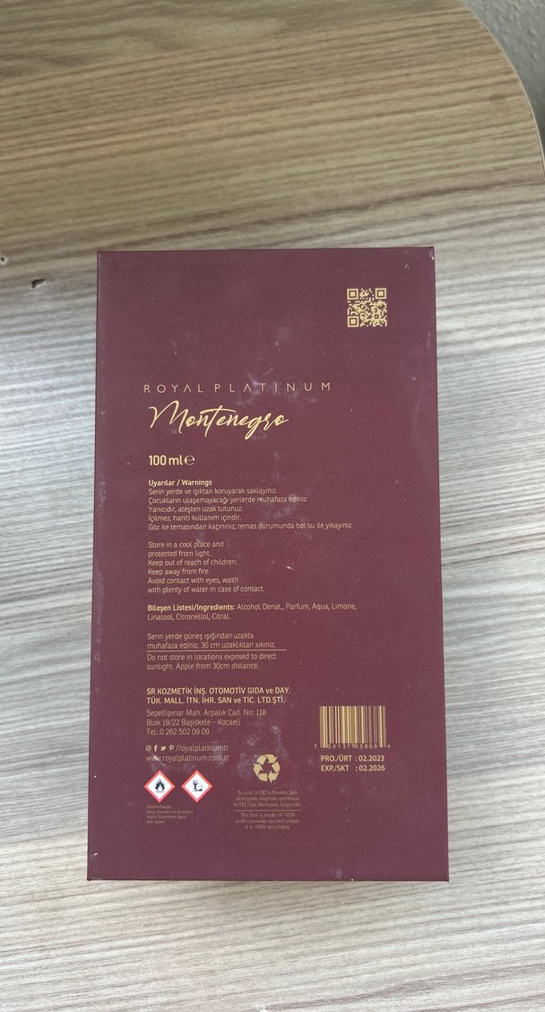 Montenegro Royal Platinum Parfüm 100 ml - Görsel 4