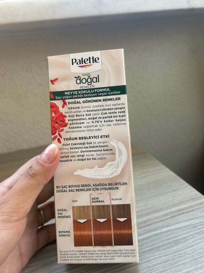 Palette Kalıcı Doğal Açık Bakır Saç Boyası 9-7 - Görsel 2