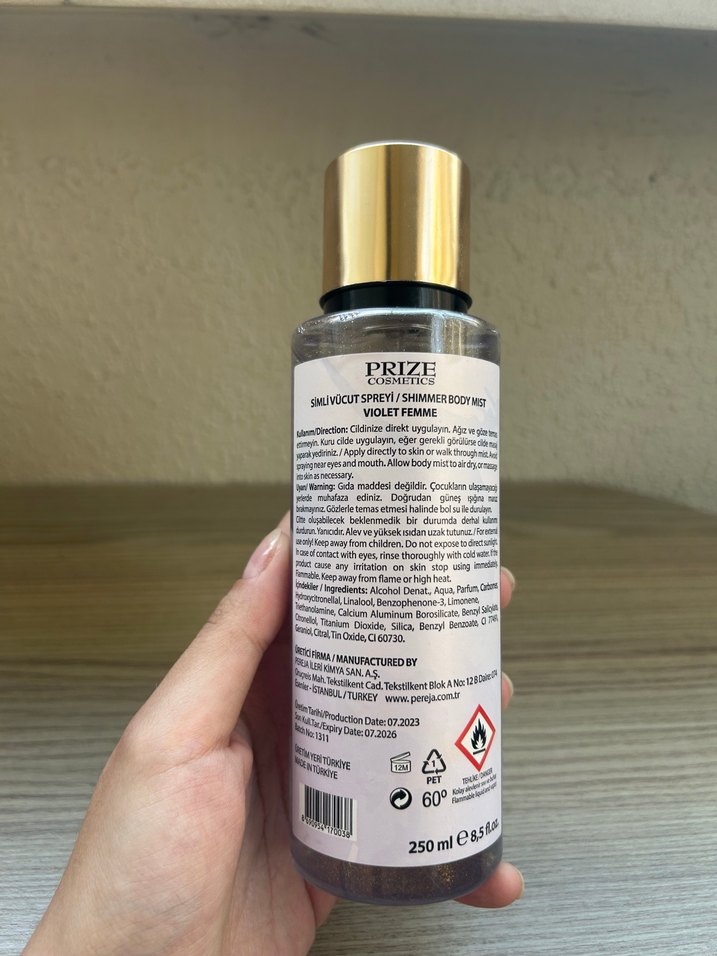 PRZE Kadın Parfümü Shimmer Body Mist - Görsel 2
