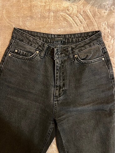Trendyol antrasit mom jean