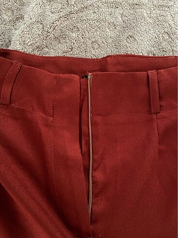 34 Beden bordo Renk Trendyolmilla kiremit kumaş pantolon