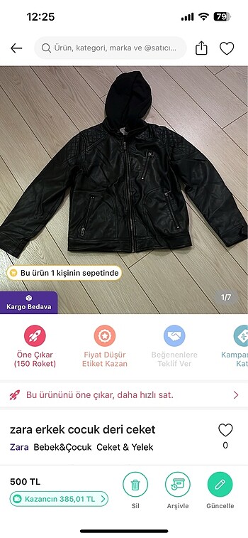 zara erkek cocuk deri ceket