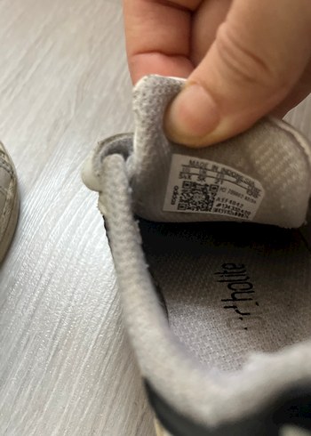 bebek Beyaz Cırtlı Spor Ayakkabı - Görsel 4