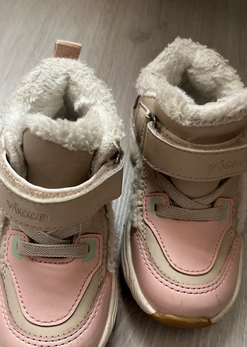 Pembe Kürk Detaylı Kız Çocuk Spor Ayakkabı - Görsel 2