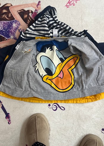 unisex cocuk c&a marka disney orjınal ceket - Görsel 5