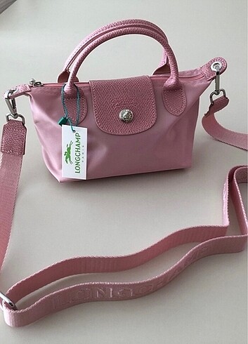 Pembe longchamp çanta