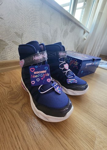 33 Beden Kız Çocuk Renkli Bağcıklı Velcro Bot