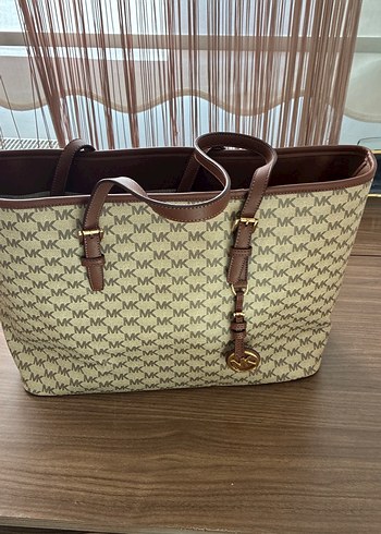 Kahverengi Deri Michael Kors Kadın Çanta