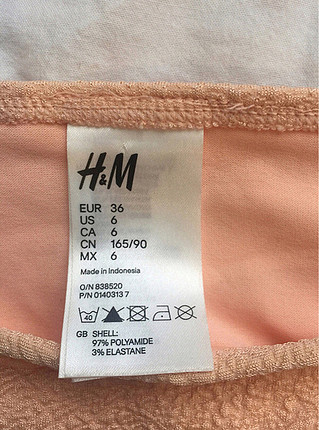 H&M 36 beden bikini altı