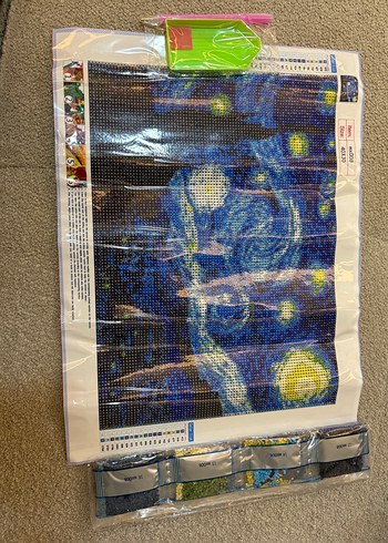 Renkli Yıldızlı Gece Puzzle Seti
