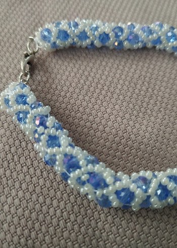 Mavi Boncuklu Bohem Bileklik - Görsel 3