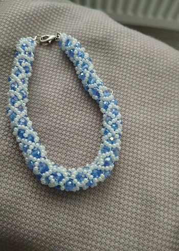 Mavi Boncuklu Bohem Bileklik - Görsel 4