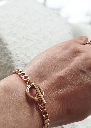 Gurmet Zincir Detaylı Kadın Bileklik - Görsel 2