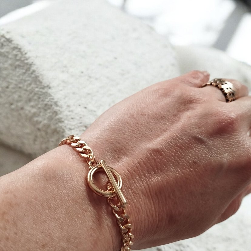 Gurmet Zincir Detaylı Kadın Bileklik - Görsel 2