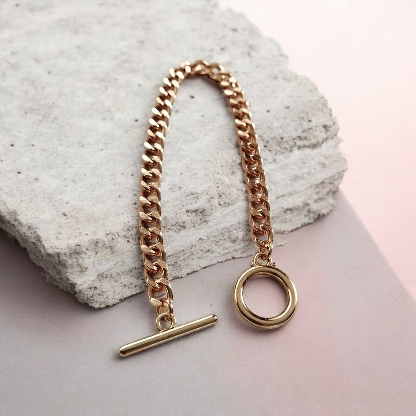 Gurmet Zincir Detaylı Kadın Bileklik - Görsel 5