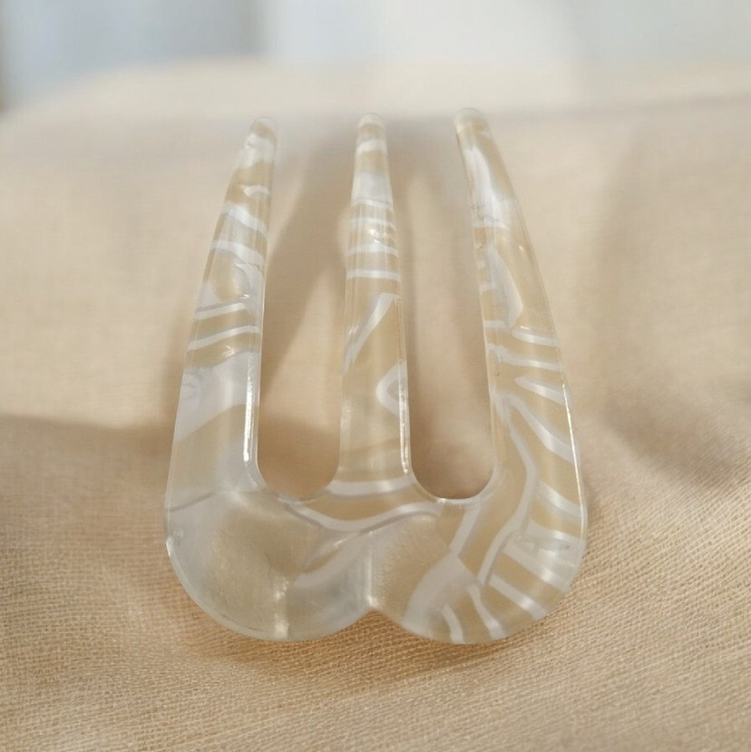 Vintage Akrilik Saç Tokası - Görsel 2