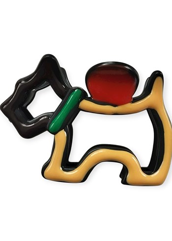 Renkli Köpek Figürlü saç tokası - Görsel 2