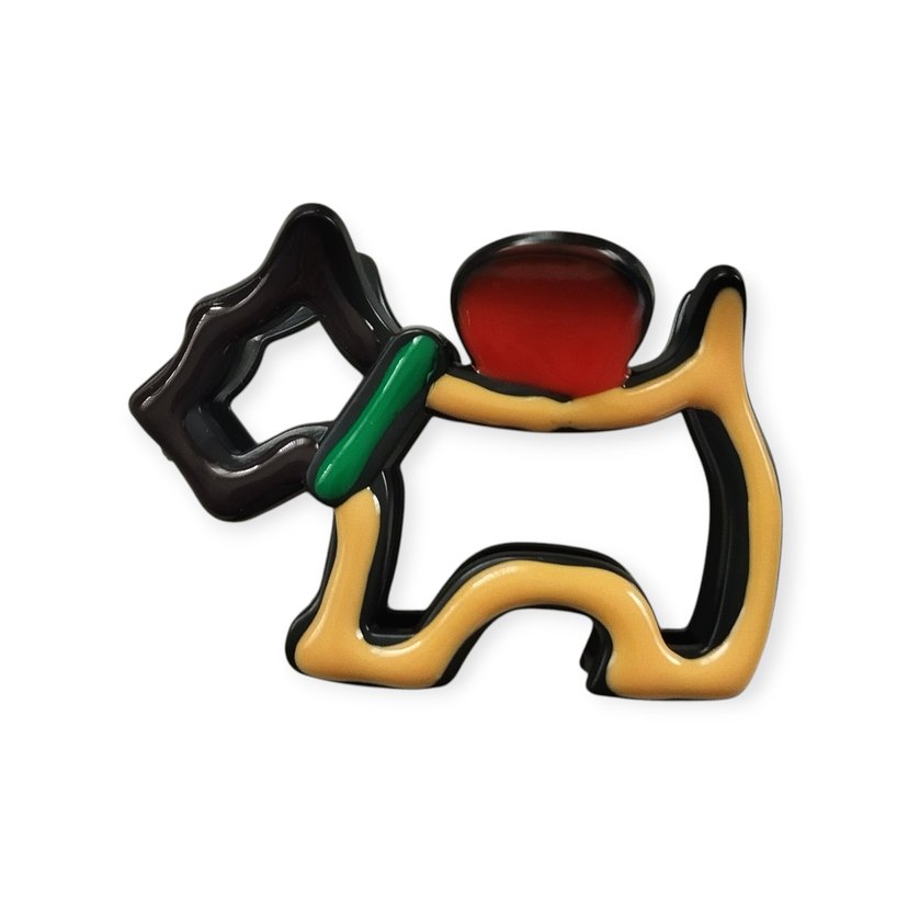 Renkli Köpek Figürlü saç tokası - Görsel 2