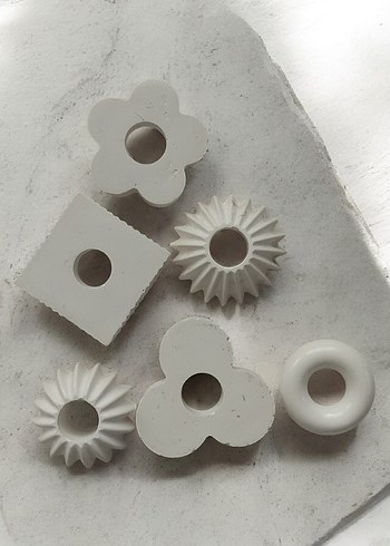 Taş tozu Şam'dan mumu dekoru - Görsel 2