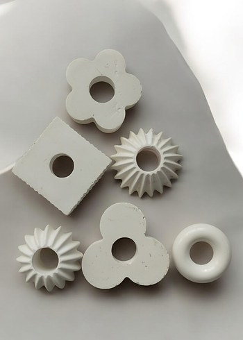 Taş tozu Şam'dan mumu dekoru - Görsel 4