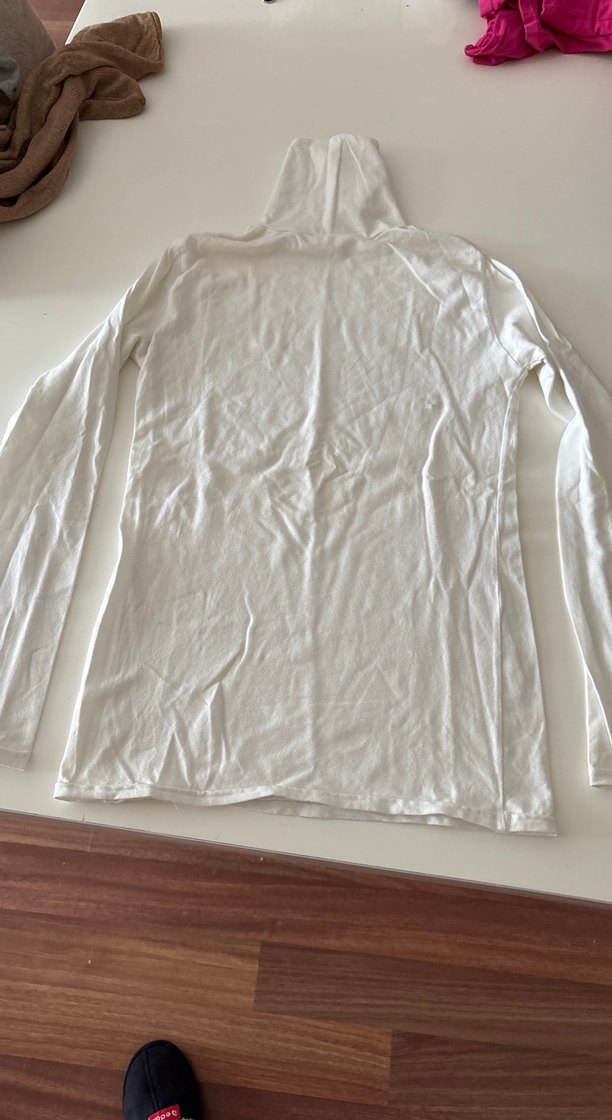 Beyaz bogazlı  Uzun Kollu S beden - Görsel 5