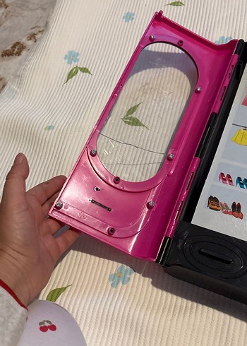 Çocuklar için Pembe Oyuncak Gardırop Seti - Görsel 8