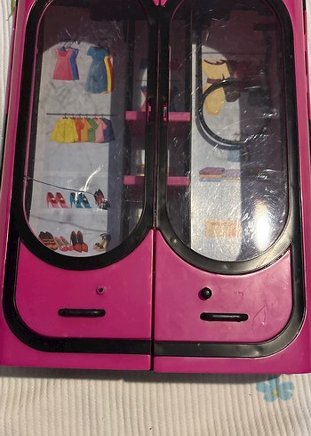 Çocuklar için Pembe Oyuncak Gardırop Seti - Görsel 3