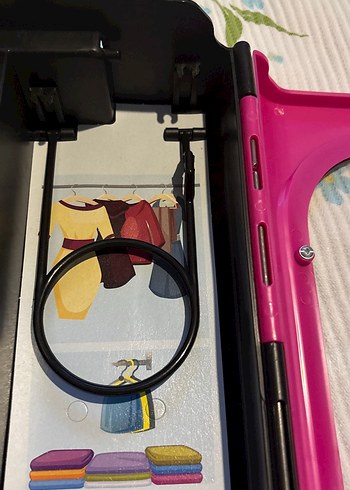 Çocuklar için Pembe Oyuncak Gardırop Seti - Görsel 10