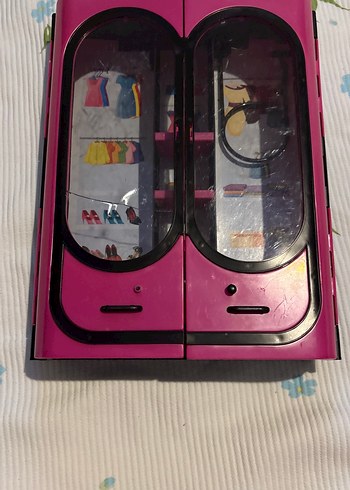 Çocuklar için Pembe Oyuncak Gardırop Seti - Görsel 2