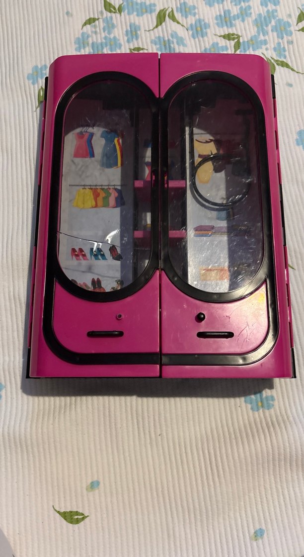 Çocuklar için Pembe Oyuncak Gardırop Seti - Görsel 2